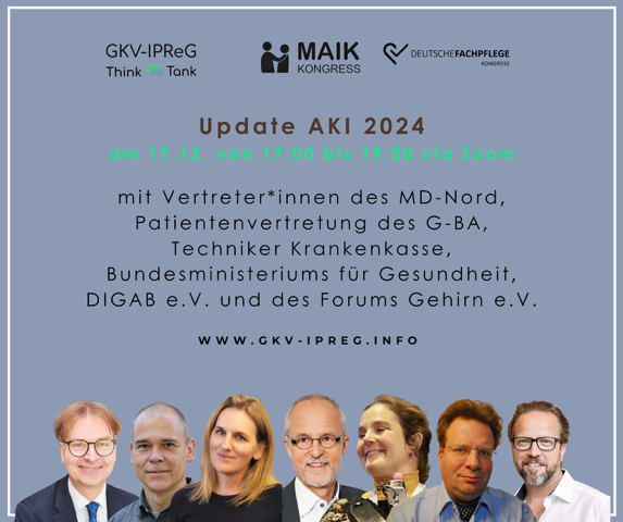 Ankündigung Online-Diskussionsrunde "Update AKI 2024"