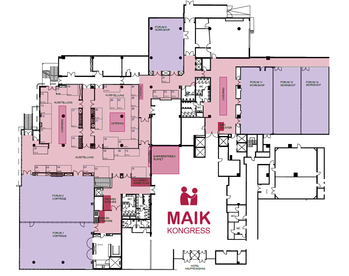 Ausstellerplan MAIK Kongress 2026