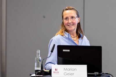 Marion Geier von der PflegeLeicht Akademie referiert auf dem MAIK Kongress