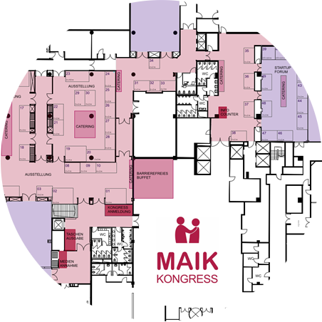 Ausstellerplan MAIK Kongress 2027